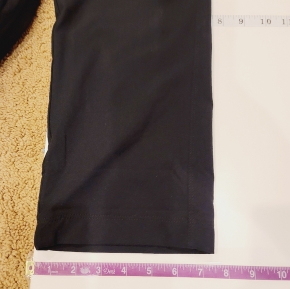LYSSE FRONT CENTER SEAM FLARE BLACK PULL ON LEGGINGS, SZ SMALL - Picture 12 of 12